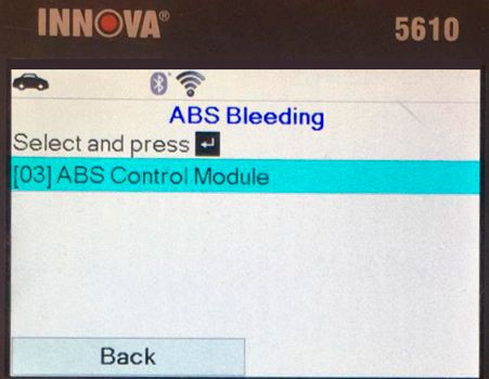 Проверка системы ABS INNOVA 5610 Pro: фото