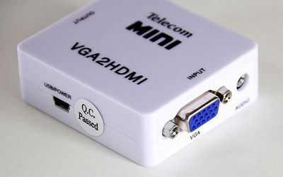 Кабель и переходник с VGA на HDMI для монитора 