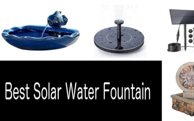Best solar water fountains: photo min