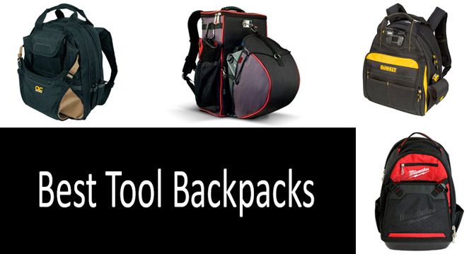 IRONLAND 0304 Tool Backpack Bag with An Independent Tool Wall 57-Pocket 