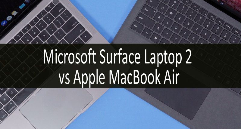 Surface Laptop 2 vs MacBook Air min: фото