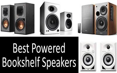 Best powered bookshelf speakers min: photo