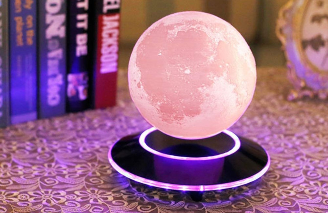 VGAzer Moon Lamp 3D Printing Magnetic Levitating Moon Light Lamps for Gift-6 