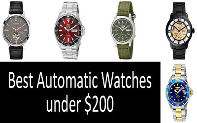 Best automatic watches under 200 min: photo