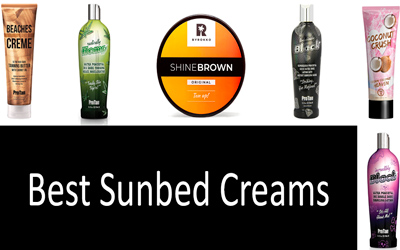 Best sunbed creams: photo